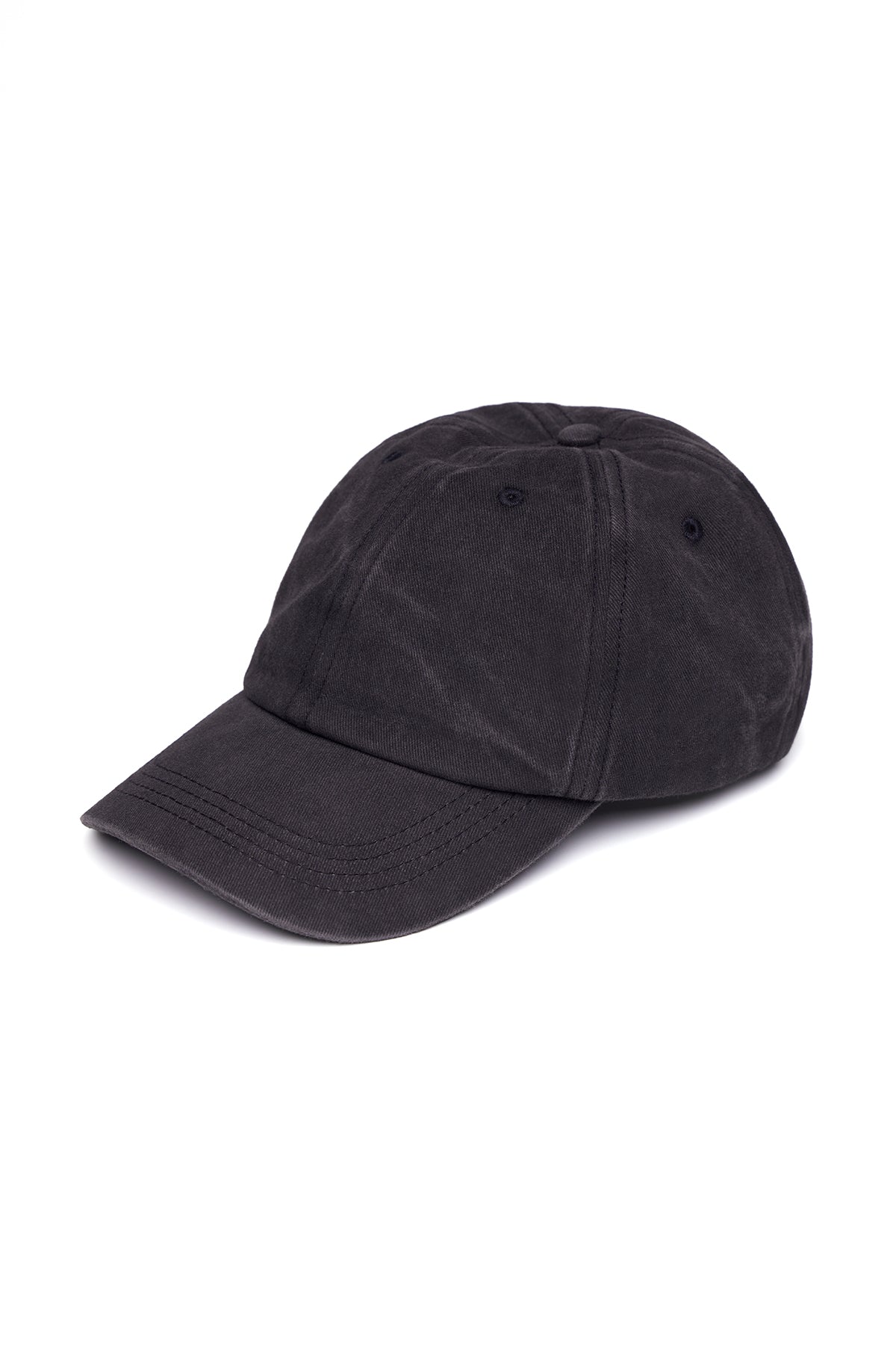 Ruby Canvas Hat - Black, front view, showing visible design features and texture of the soft knit fabric..