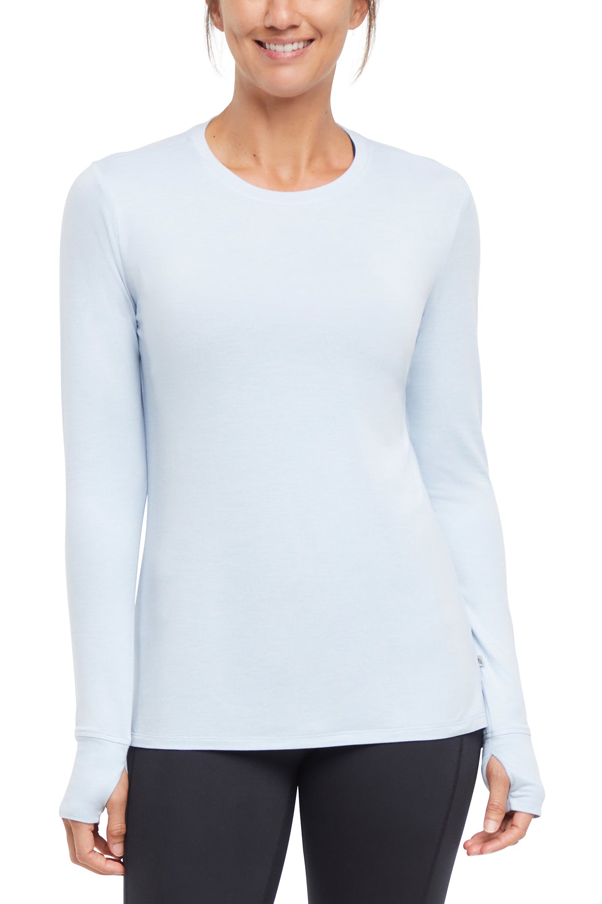 Harper Long Sleeve Top, alternate angle view, showing visible design features and texture of the soft knit fabric..
