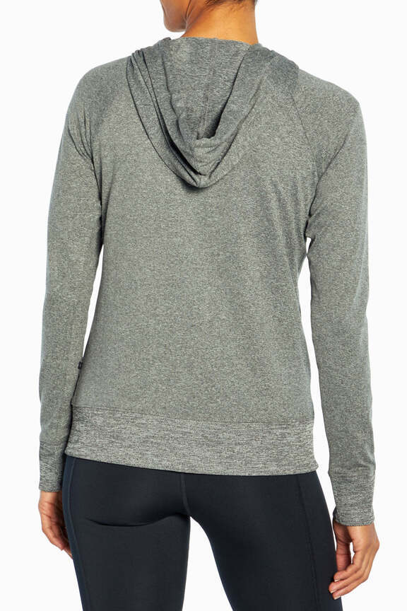 Mona Jacket, alternate angle view, showing visible design features and texture of the smooth woven fabric.