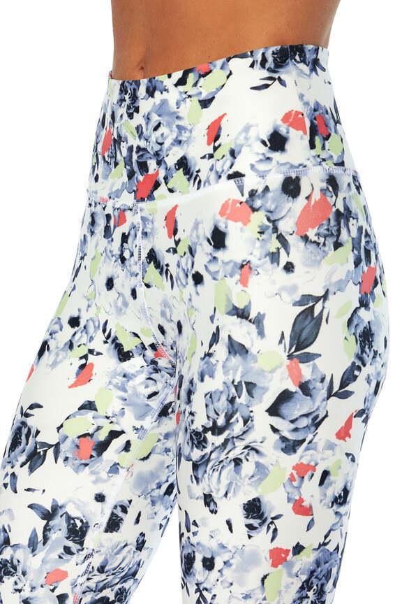 Zen Ankle Legging, alternate angle view, showing visible design features and texture of the stretch knit fabric..