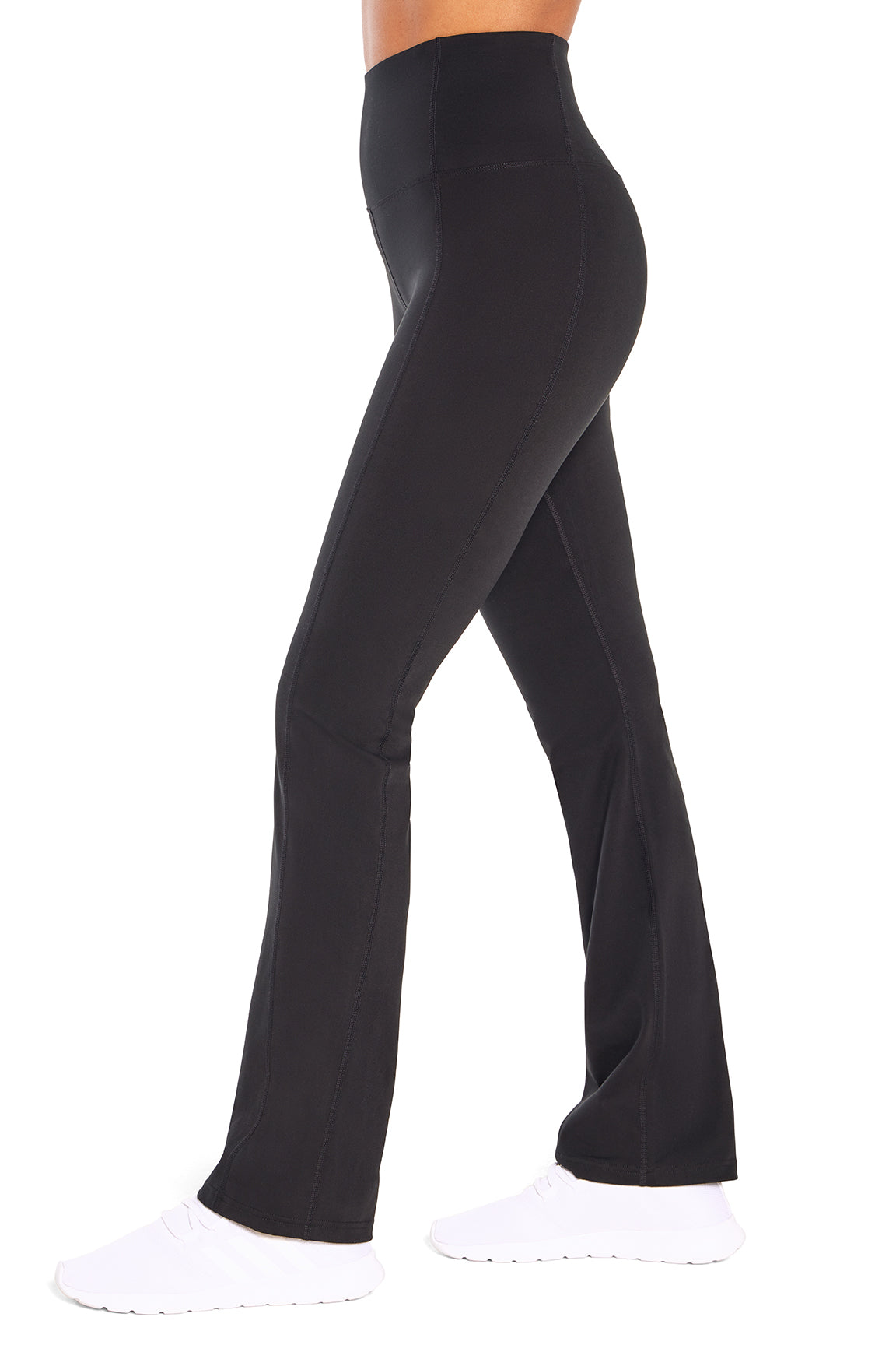 Sophia High Rise Tummy Control Slim Boot Pants, close-up view of fabric and stitching, showing visible design features and texture of the durable..