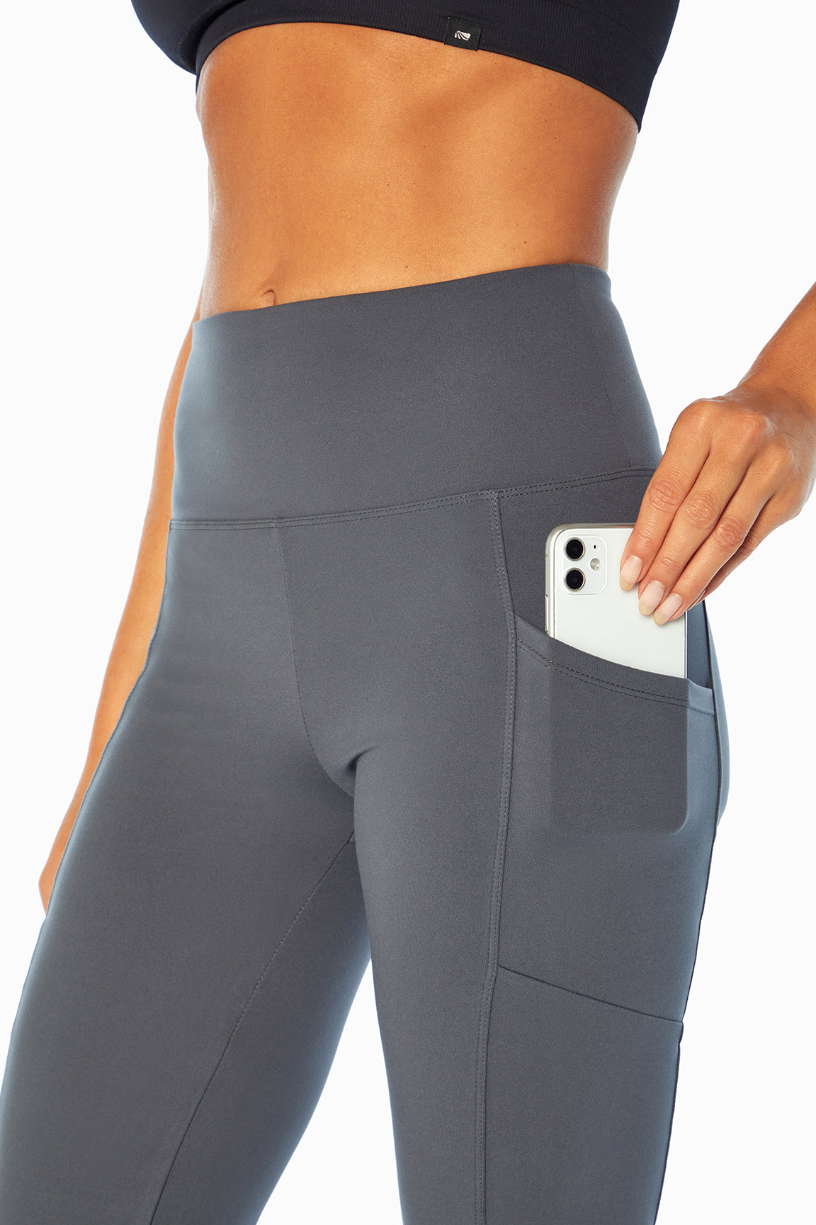 Eclipse Side Pocket Tummy Control Yoga Pant - Turbulence