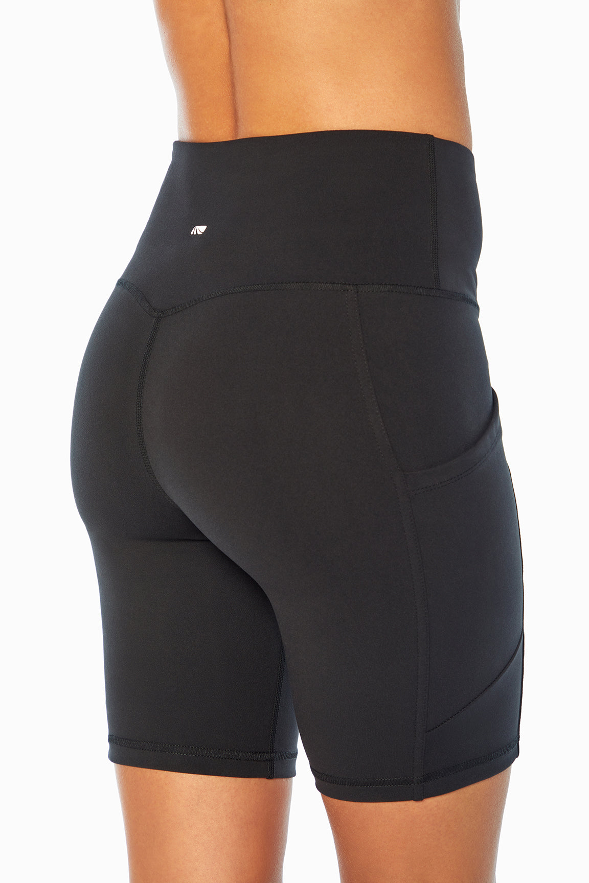 Olga Side Pocket Tummy Control Bermuda - Black