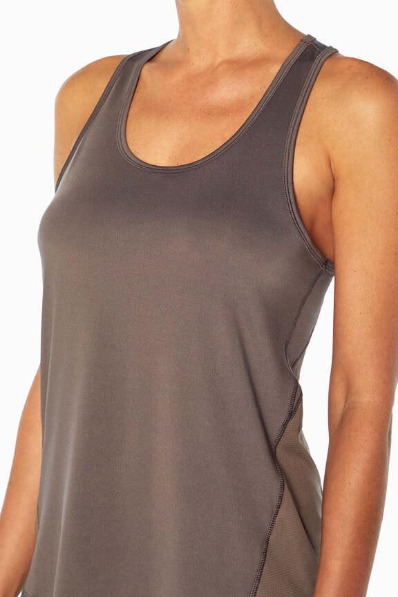 Renata Tank, alternate angle view, showing visible design features and texture of the soft knit fabric..