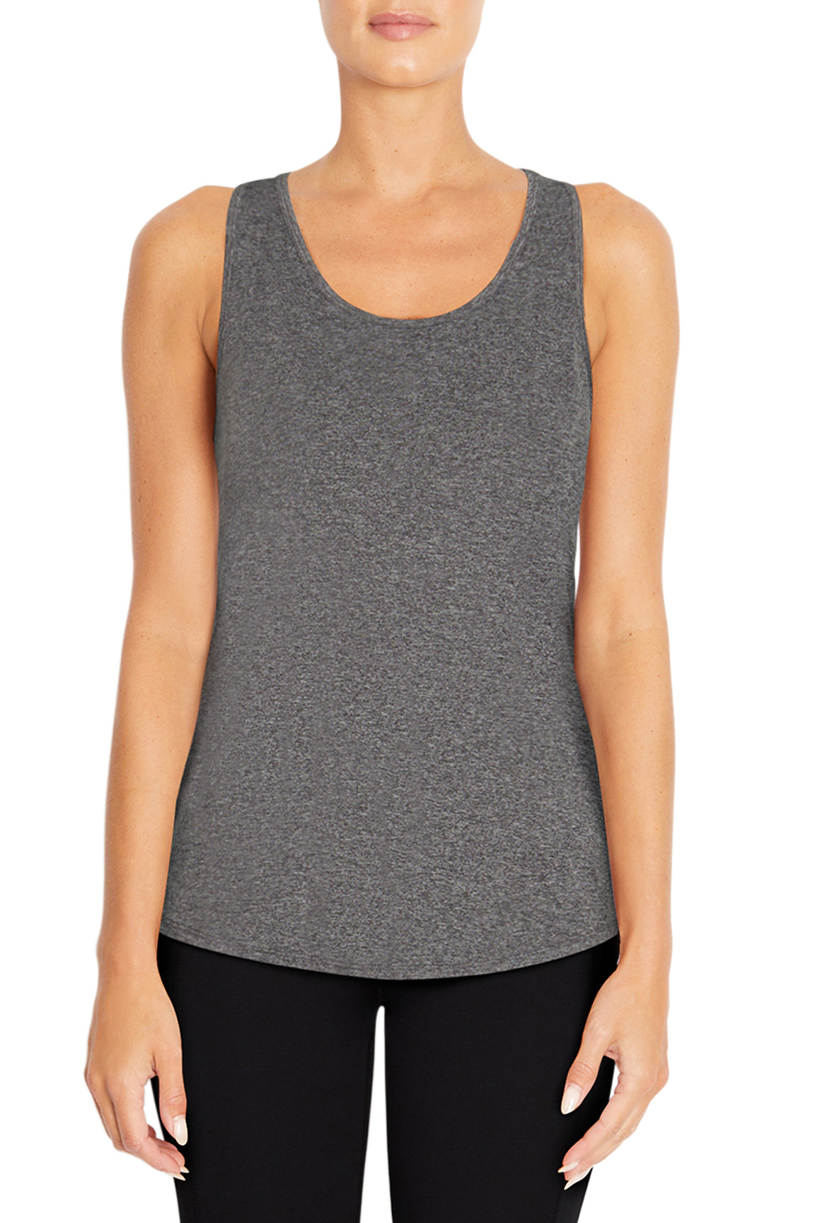 Motion Tank, alternate angle view, showing visible design features and texture of the soft knit fabric..