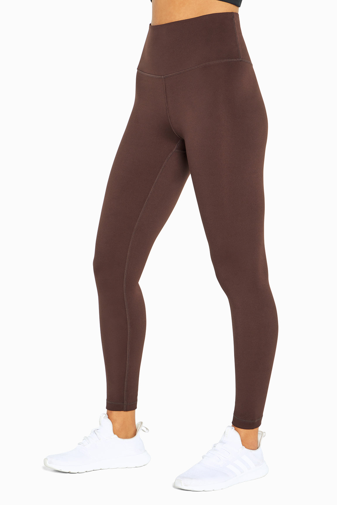 Balance Collection Easy Legging, alternate angle view, showing visible design features and texture of the stretch knit fabric..