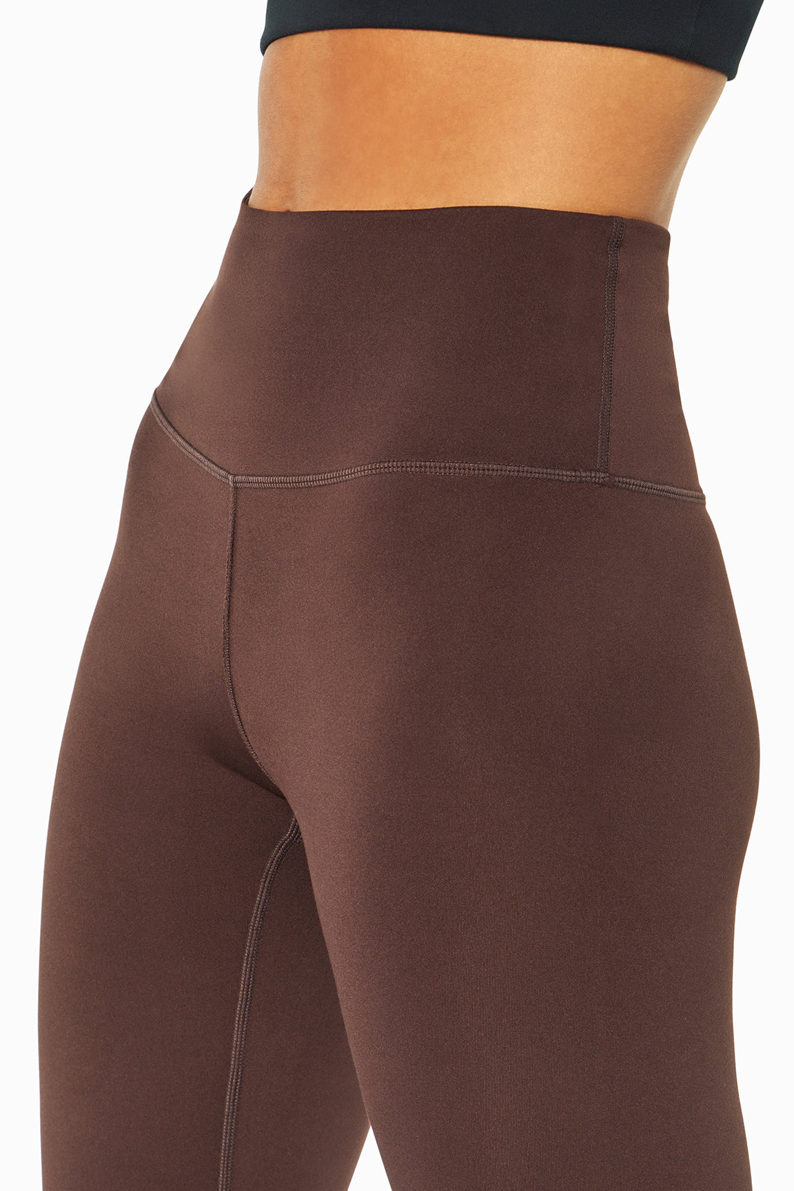 Balance Collection Easy Legging, alternate angle view, showing visible design features and texture of the stretch knit fabric..