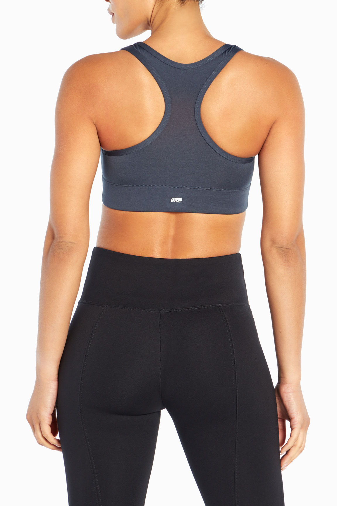 Phillip Sports Bra, alternate angle view, showing visible design features and texture of the soft knit fabric..