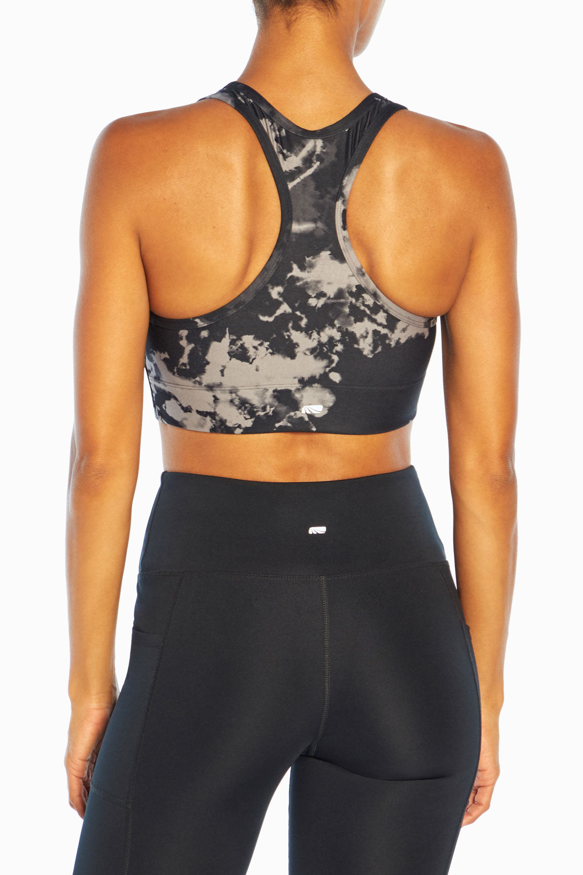 Phillip Sports Bra, alternate angle view, showing visible design features and texture of the soft knit fabric..