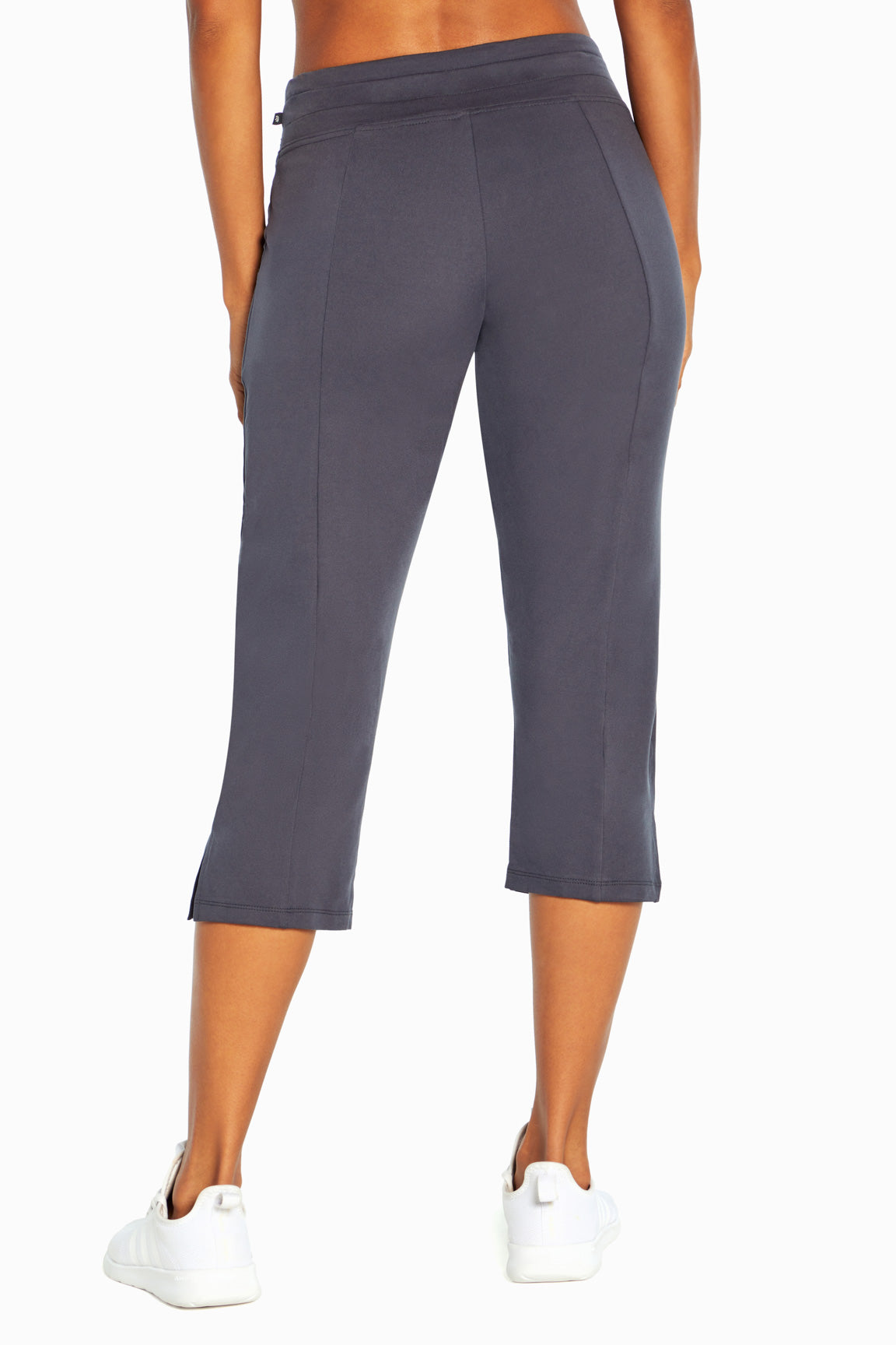 Mona Capri, alternate angle view, showing visible design features and texture of the soft knit fabric..