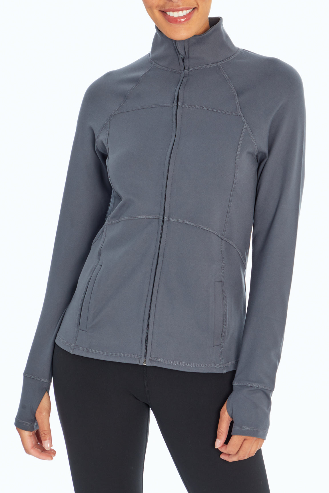 Revival Jacket, alternate angle view, showing visible design features and texture of the smooth woven fabric..