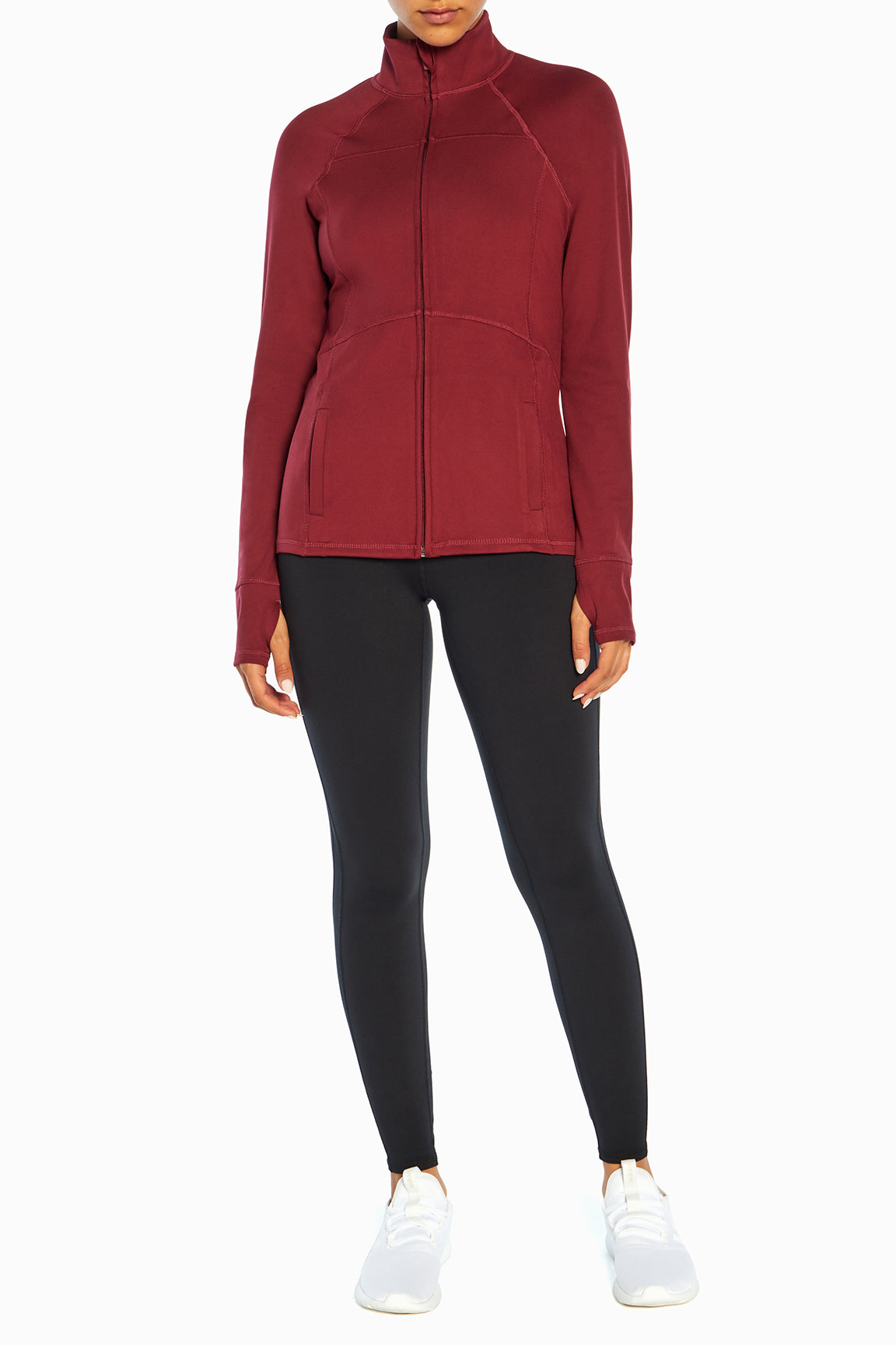 Contour Ankle Legging, alternate angle view, showing visible design features and texture of the stretch knit fabric..