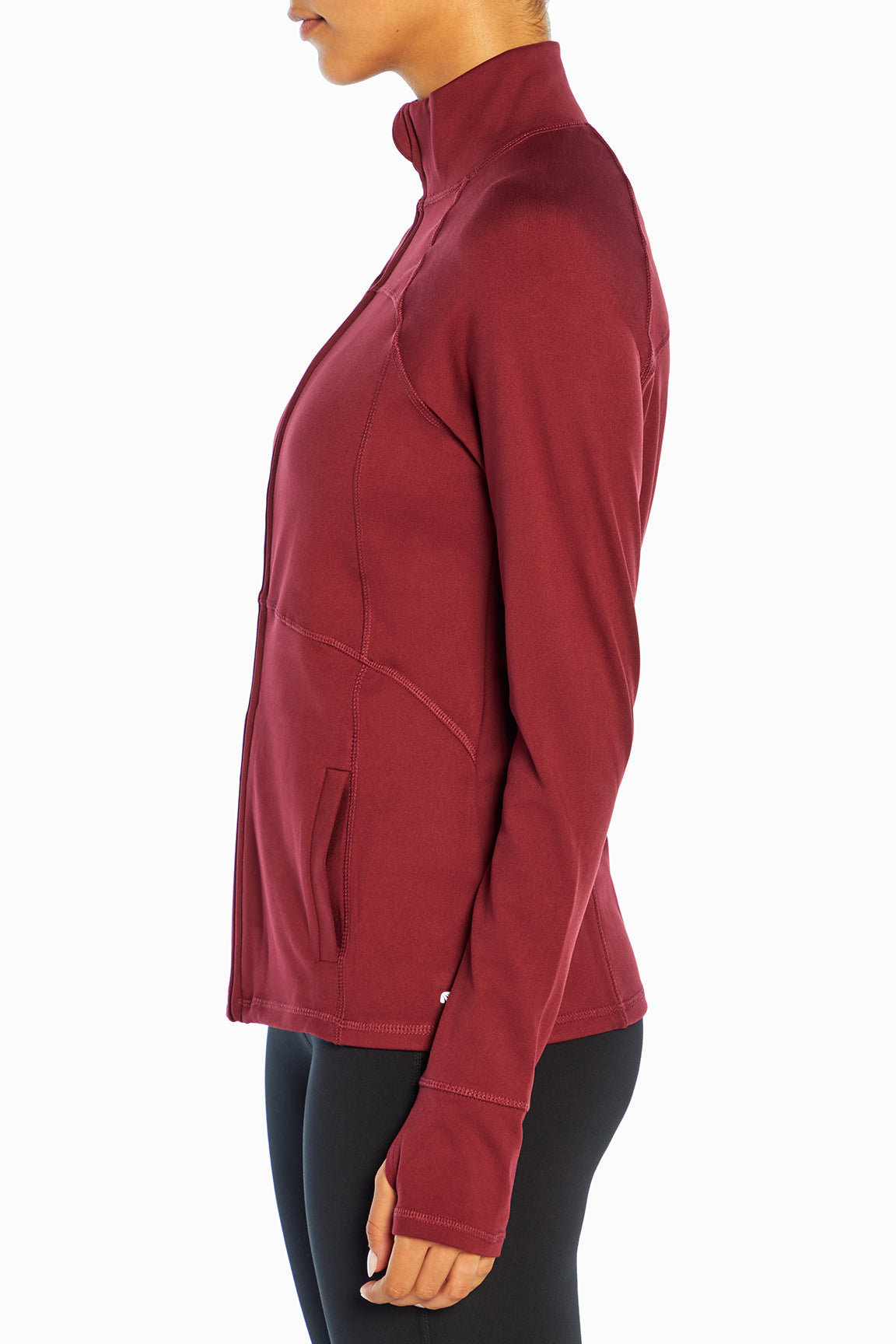 Revival Jacket, alternate angle view, showing visible design features and texture of the smooth woven fabric..