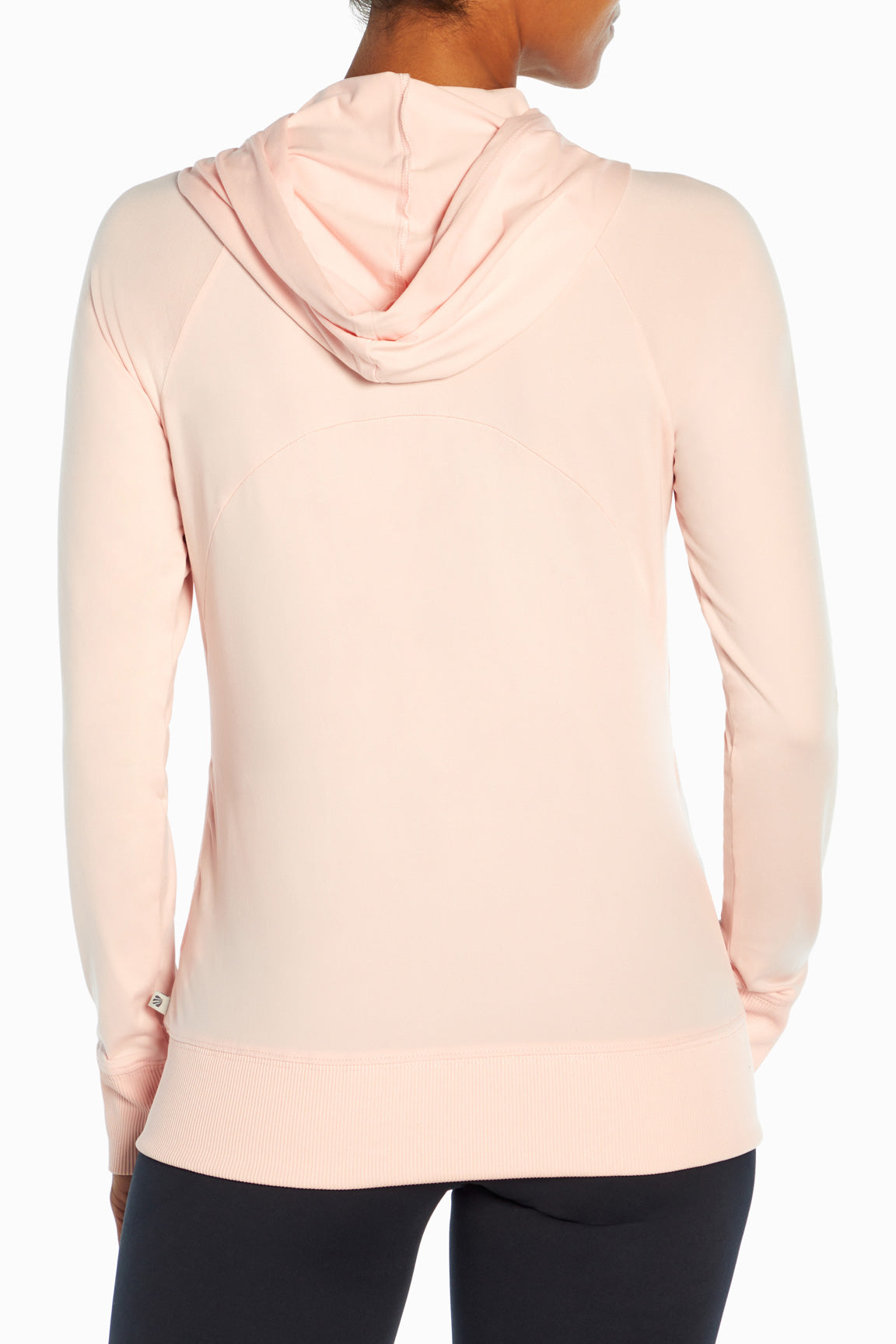 Mona Jacket, alternate angle view, showing visible design features and texture of the smooth woven fabric..