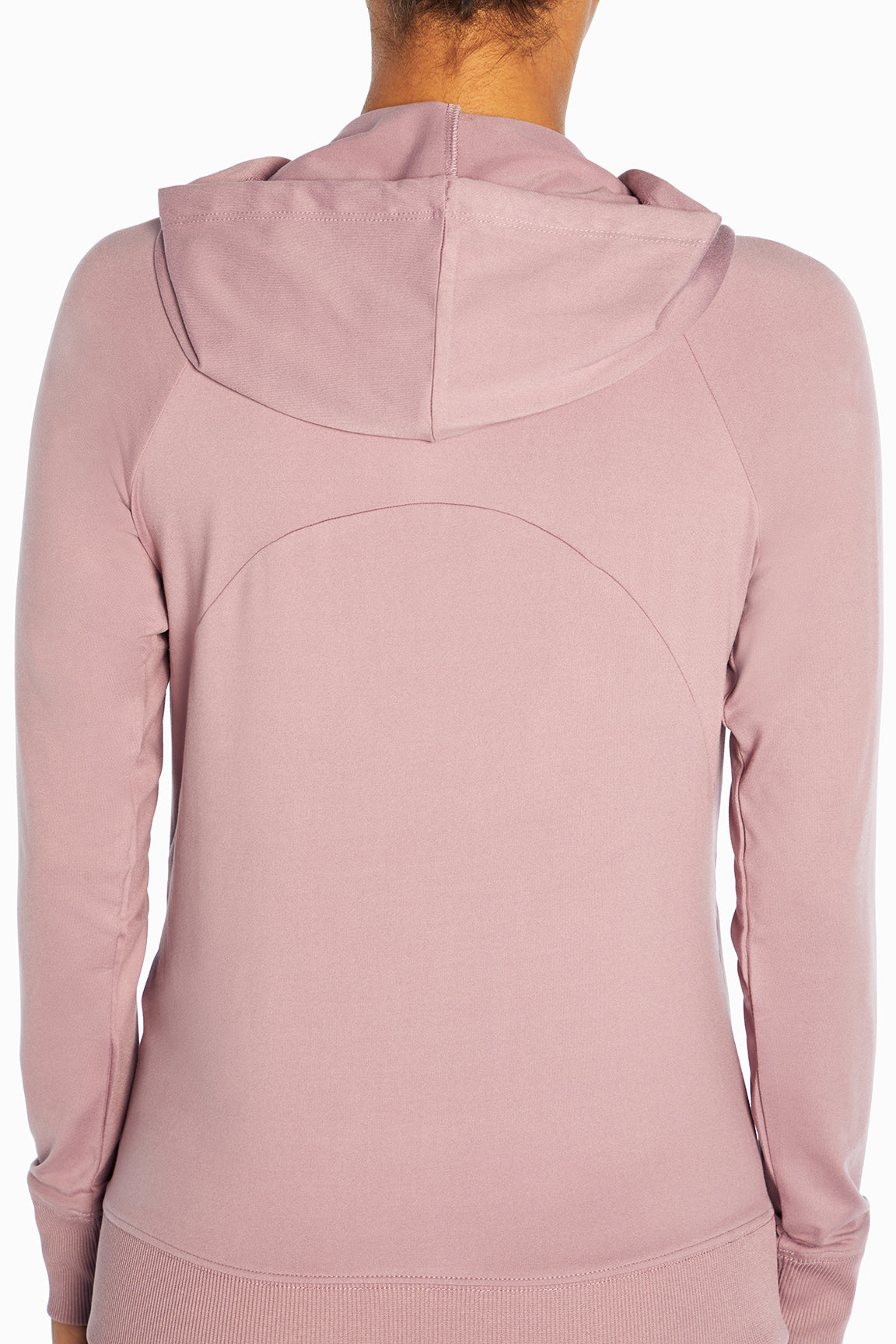 Mona Jacket, alternate angle view, showing visible design features and texture of the smooth woven fabric..