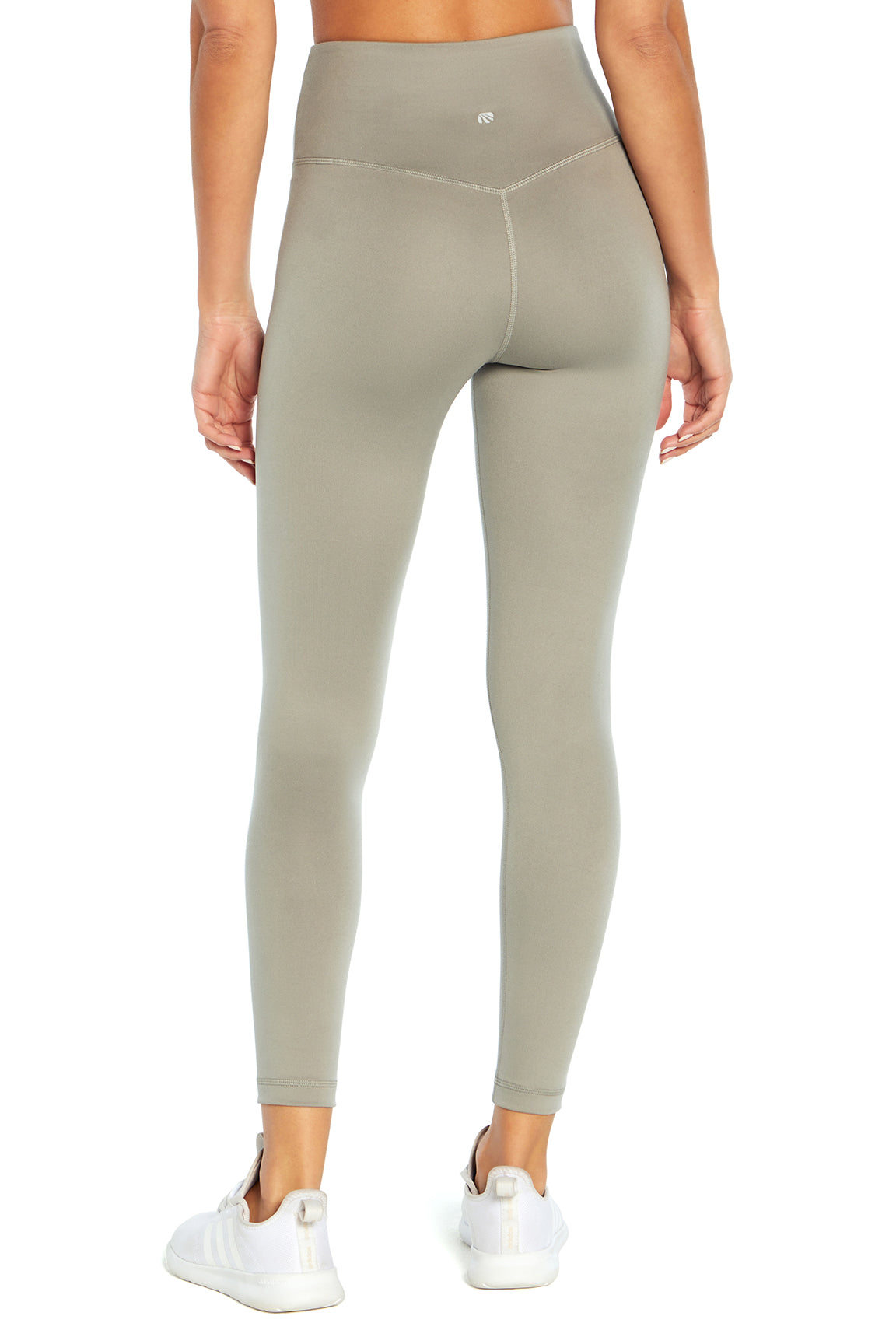 Zen Ankle Legging, alternate angle view, showing visible design features and texture of the stretch knit fabric..