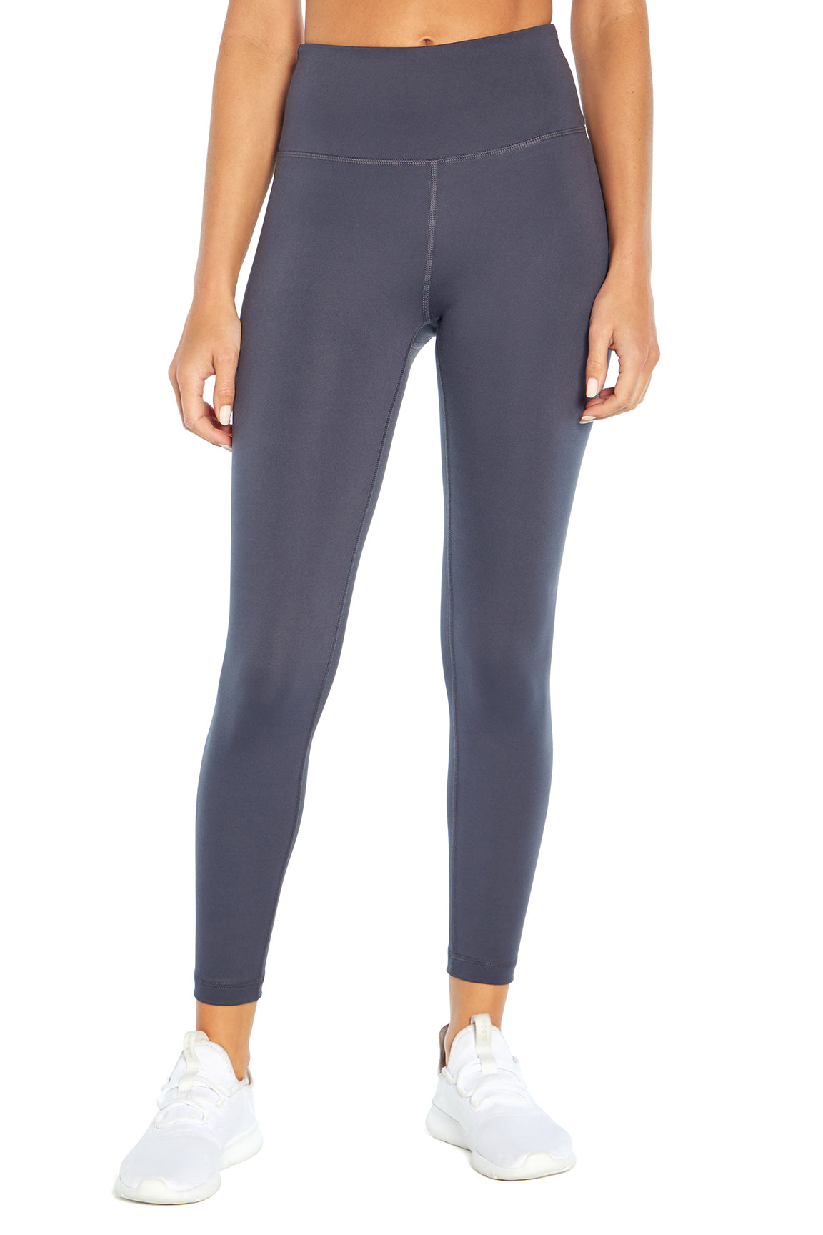 Zen Ankle Legging, alternate angle view, showing visible design features and texture of the stretch knit fabric..