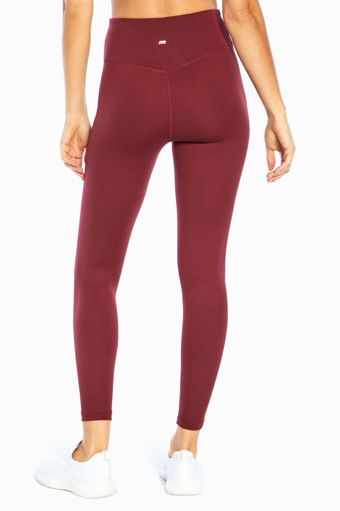 Zen Ankle Legging, alternate angle view, showing visible design features and texture of the stretch knit fabric..