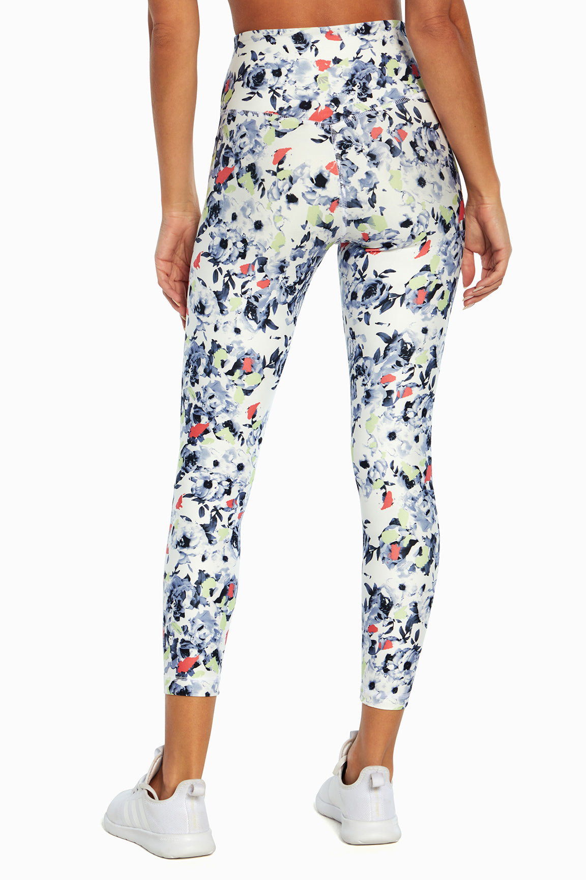 Zen Ankle Legging, alternate angle view, showing visible design features and texture of the stretch knit fabric..