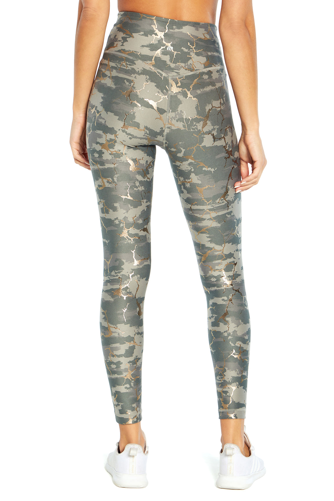 Zen Ankle Legging, alternate angle view, showing visible design features and texture of the stretch knit fabric..