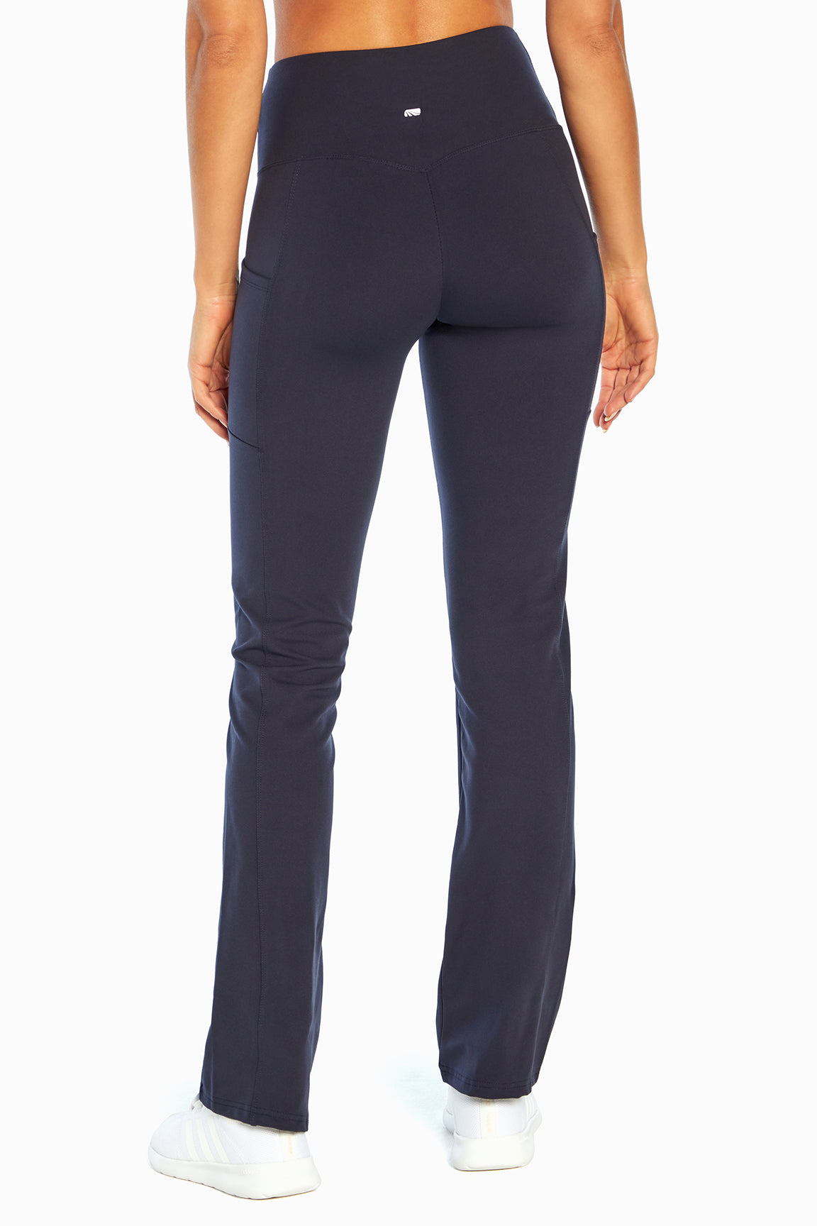 Eclipse Side Pocket Tummy Control Yoga Pant, alternate angle view, showing visible design features and texture of the durable stretch fabric..