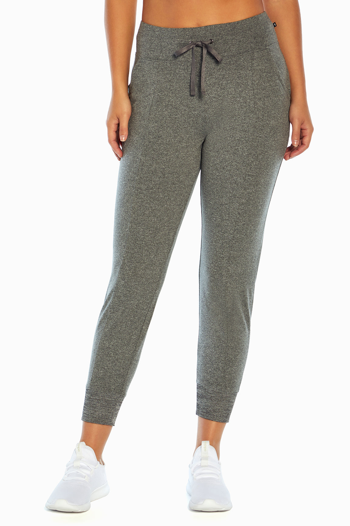 Mona Jogger, alternate angle view, showing visible design features and texture of the soft knit fabric..