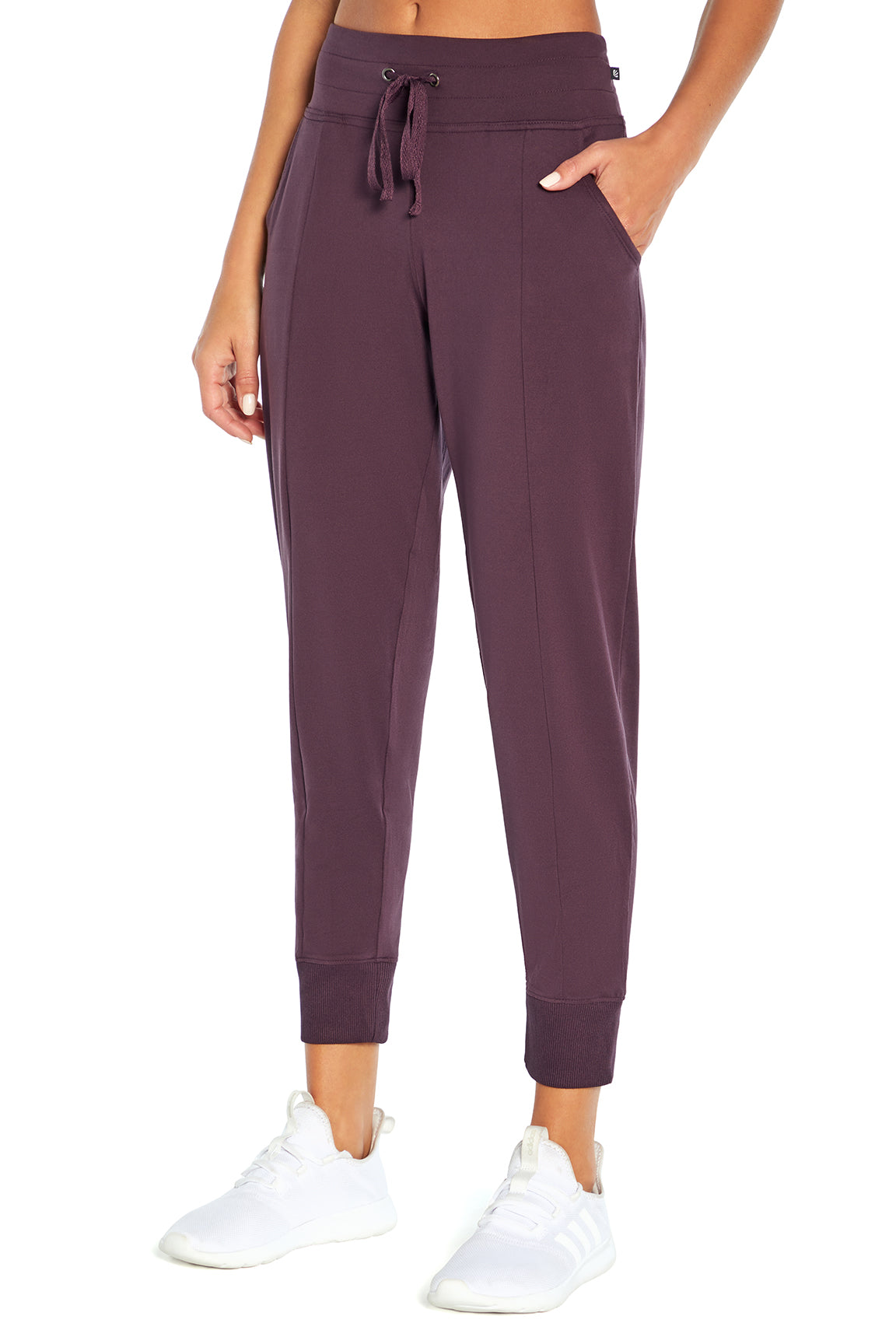 Mona Jogger, alternate angle view, showing visible design features and texture of the soft knit fabric..