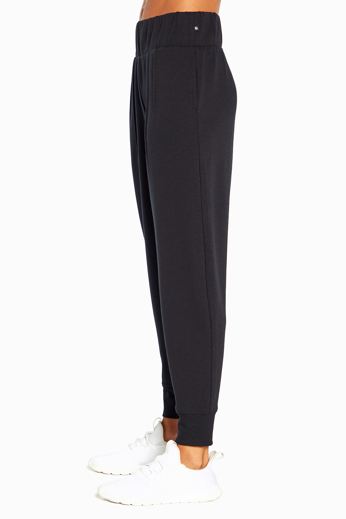 Palmer Fleece Jogger, alternate angle view, showing visible design features and texture of the soft knit fabric..