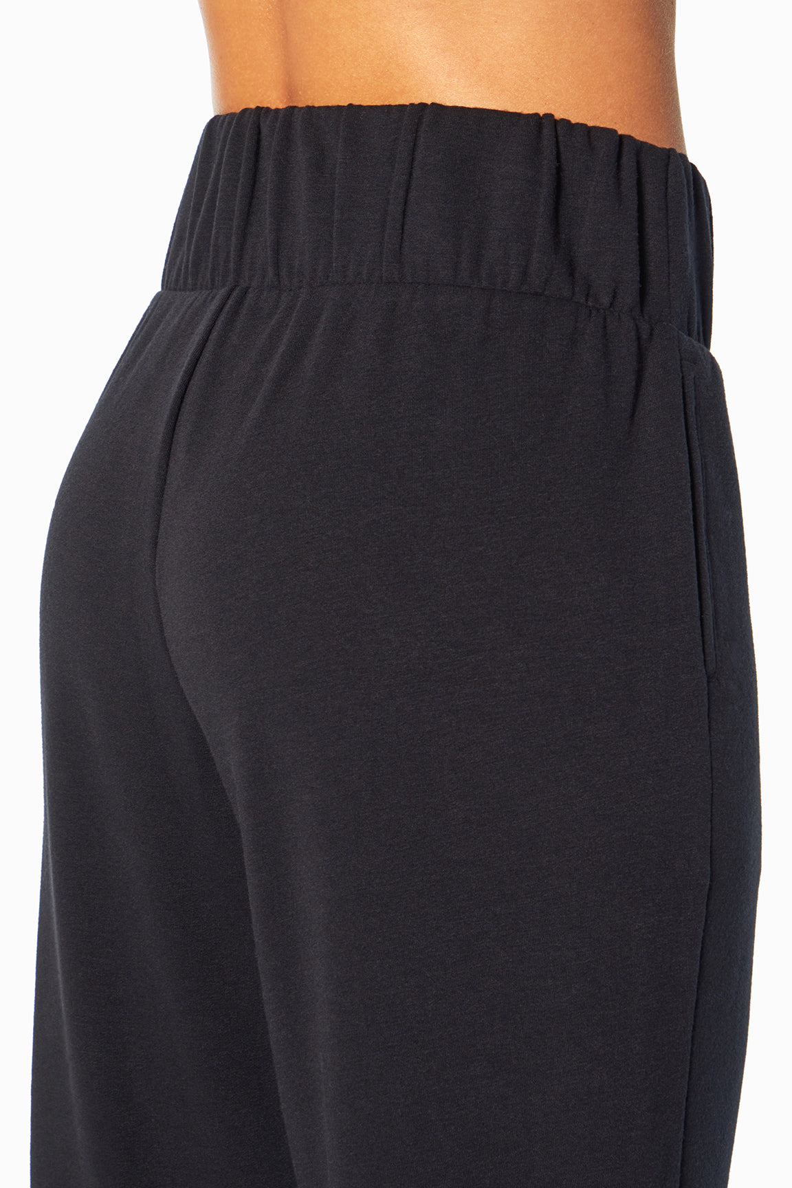 Palmer Fleece Jogger, alternate angle view, showing visible design features and texture of the soft knit fabric..