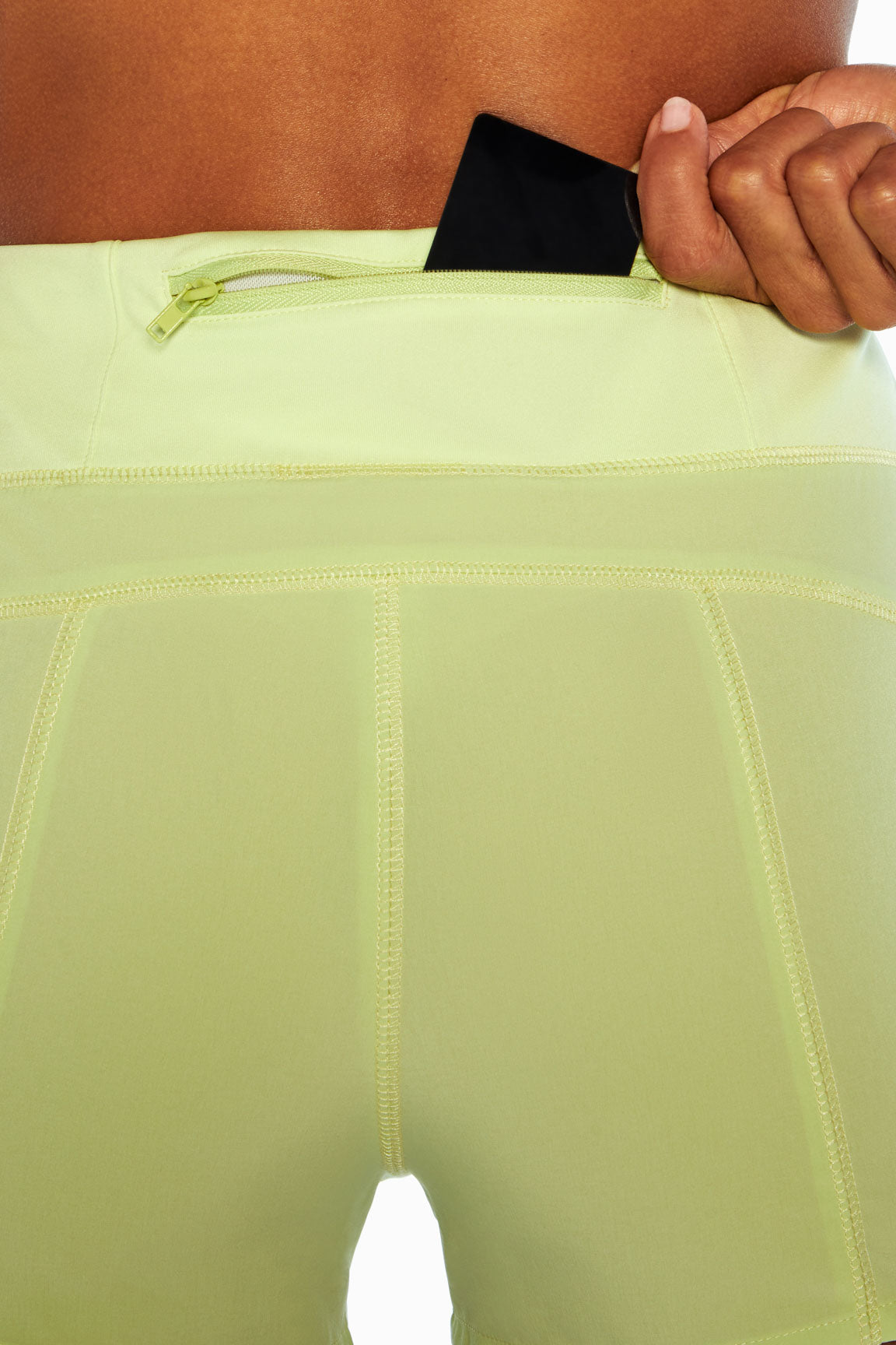 All Trek Side Pocket Shorts, alternate angle view, showing visible design features and texture of the soft knit fabric..