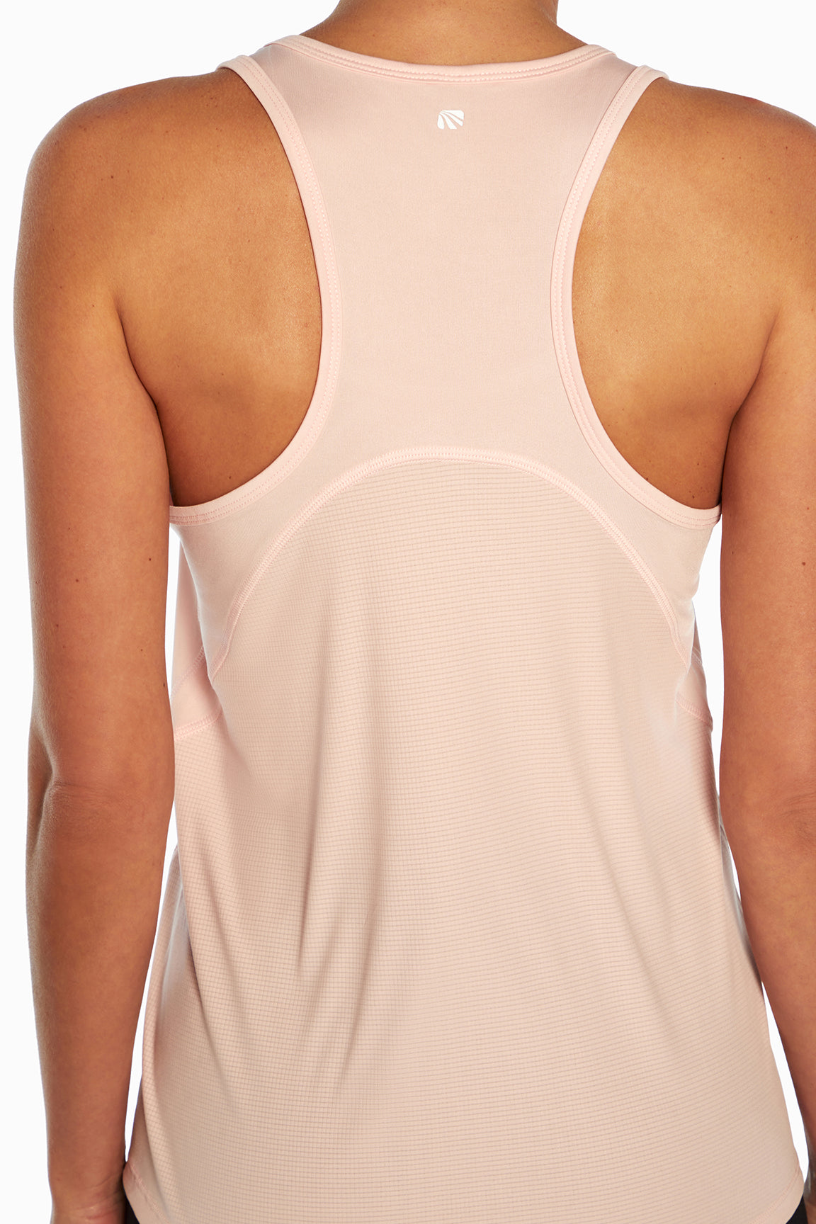 Renata Tank, alternate angle view, showing visible design features and texture of the soft knit fabric..