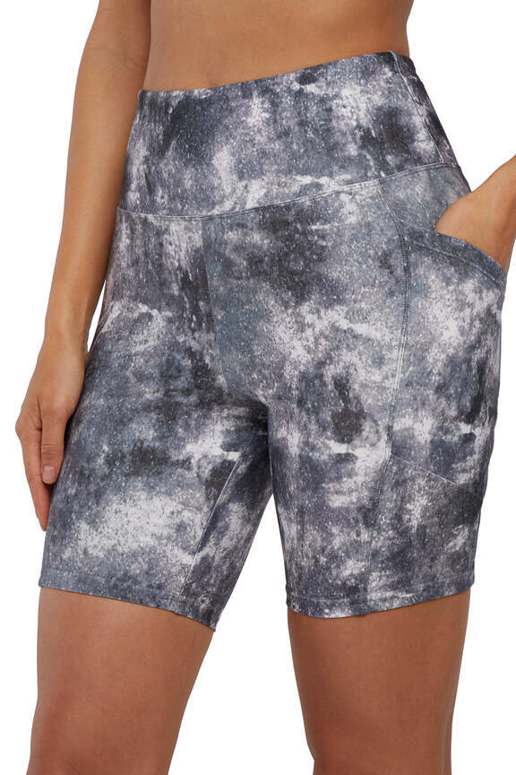 Balance Collection 2 Pack Ariana High Rise Side Pocket Bermuda, alternate angle view, showing visible design features and texture of the soft knit.. 