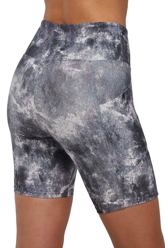 Balance Collection 2 Pack Ariana High Rise Side Pocket Bermuda, alternate angle view, showing visible design features and texture of the soft knit.. 