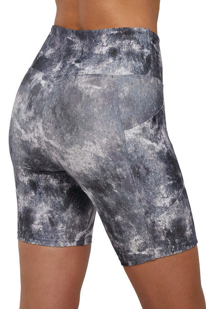 Balance Collection 2 Pack Ariana High Rise Side Pocket Bermuda, alternate angle view, showing visible design features and texture of the soft knit.. 