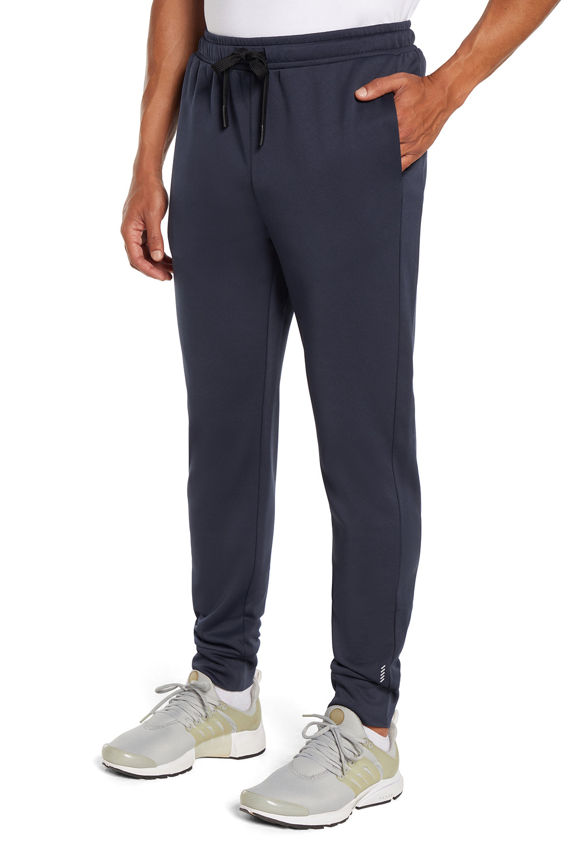 Balance Collection For Men Tevin Jogger, front view, showing visible design features and texture of the soft knit fabric.. 