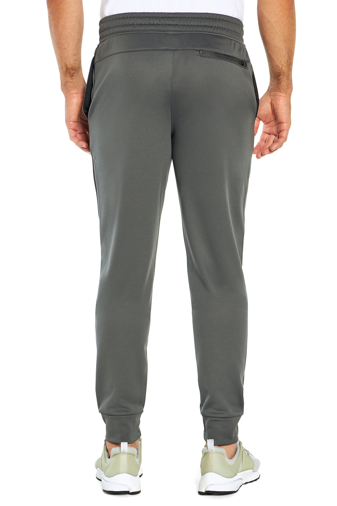 Balance Collection For Men Trevor Jogger, back view, showing visible design features and texture of the soft knit fabric.. 