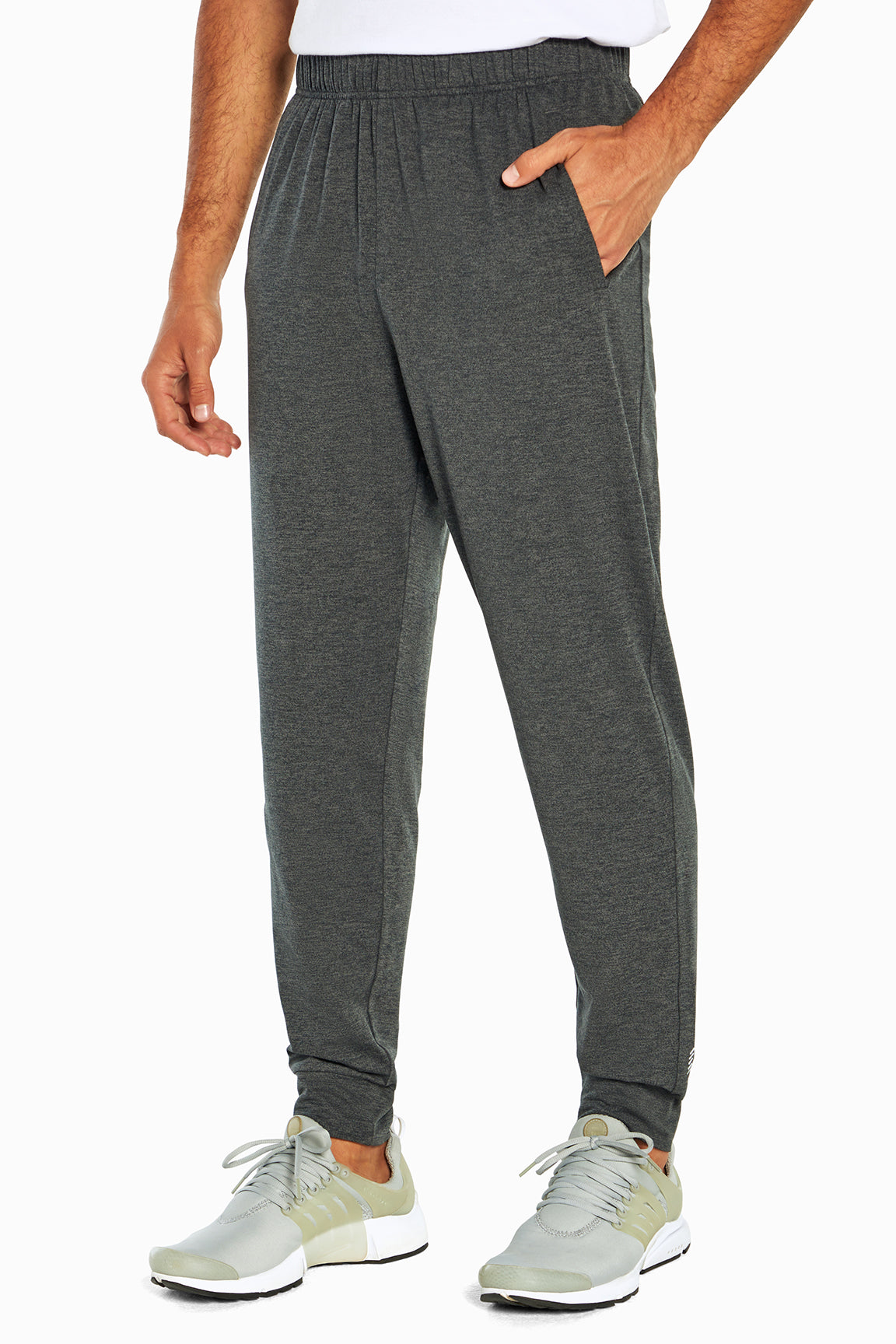 Balance Collection For Men Oscar Jogger, front view, showing visible design features and texture of the soft knit fabric.. 