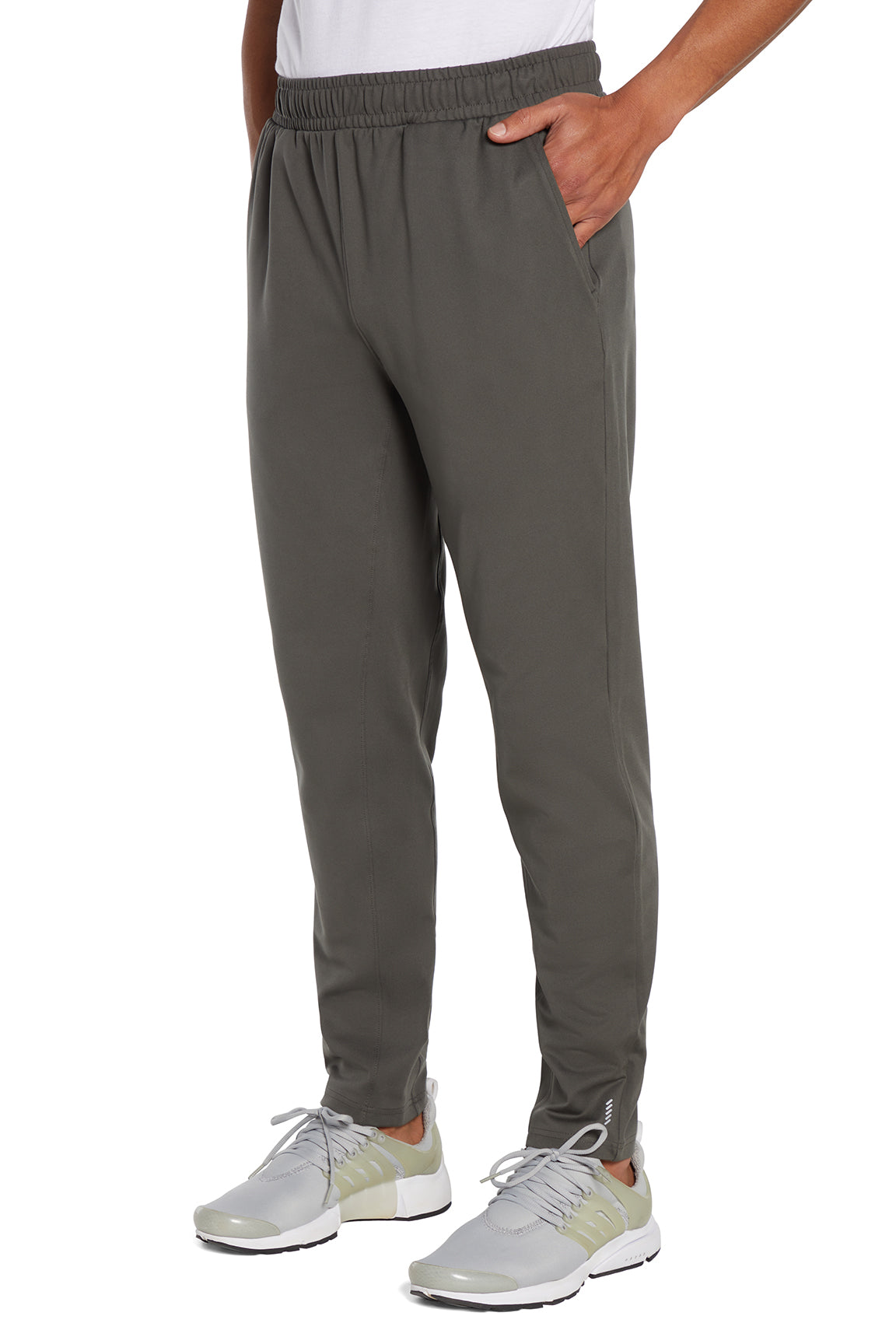 Balance Collection For Men Commission Pant, front view, showing visible design features and texture of the durable stretch fabric.. 