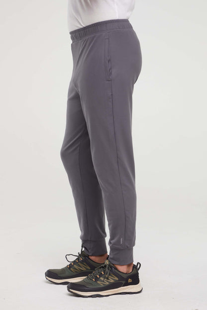 Balance Collection For Men Benjamin Jogger, back view, showing visible design features and texture of the soft knit fabric.. 