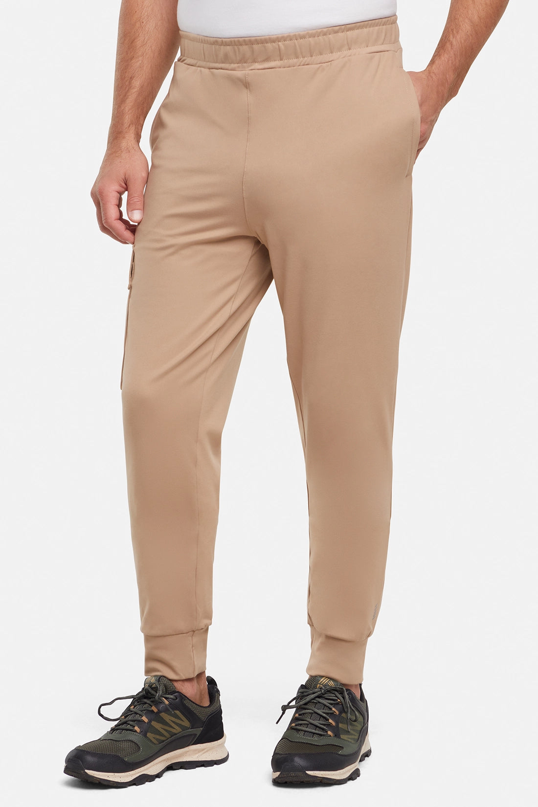 Balance Collection For Men Benjamin Jogger, alternate angle view, showing visible design features and texture of the soft knit fabric.. 