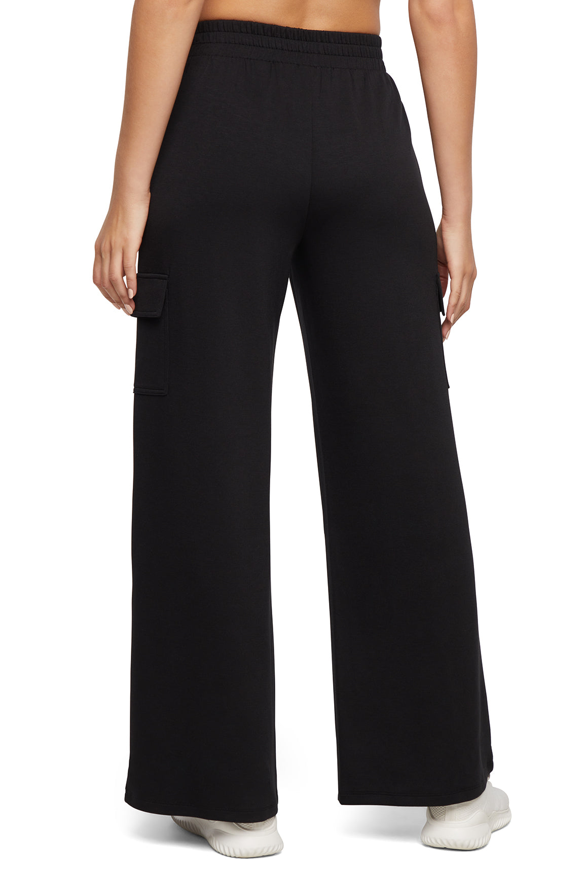 Balance Collection Emory Wide Pant, alternate angle view, showing visible design features and texture of the durable stretch fabric.. 