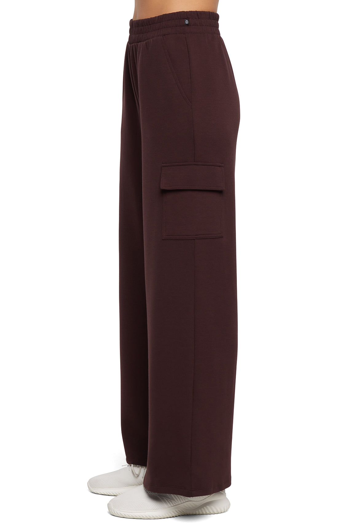 Balance Collection Emory Wide Pant, alternate angle view, showing visible design features and texture of the durable stretch fabric.. 