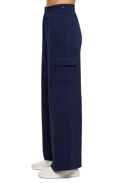 Balance Collection Emory Wide Pant, alternate angle view, showing visible design features and texture of the durable stretch fabric.. 