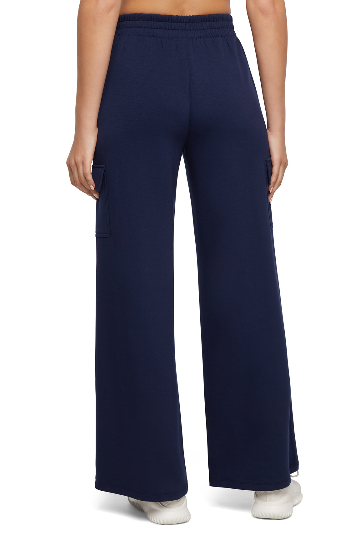 Balance Collection Emory Wide Pant, alternate angle view, showing visible design features and texture of the durable stretch fabric.. 