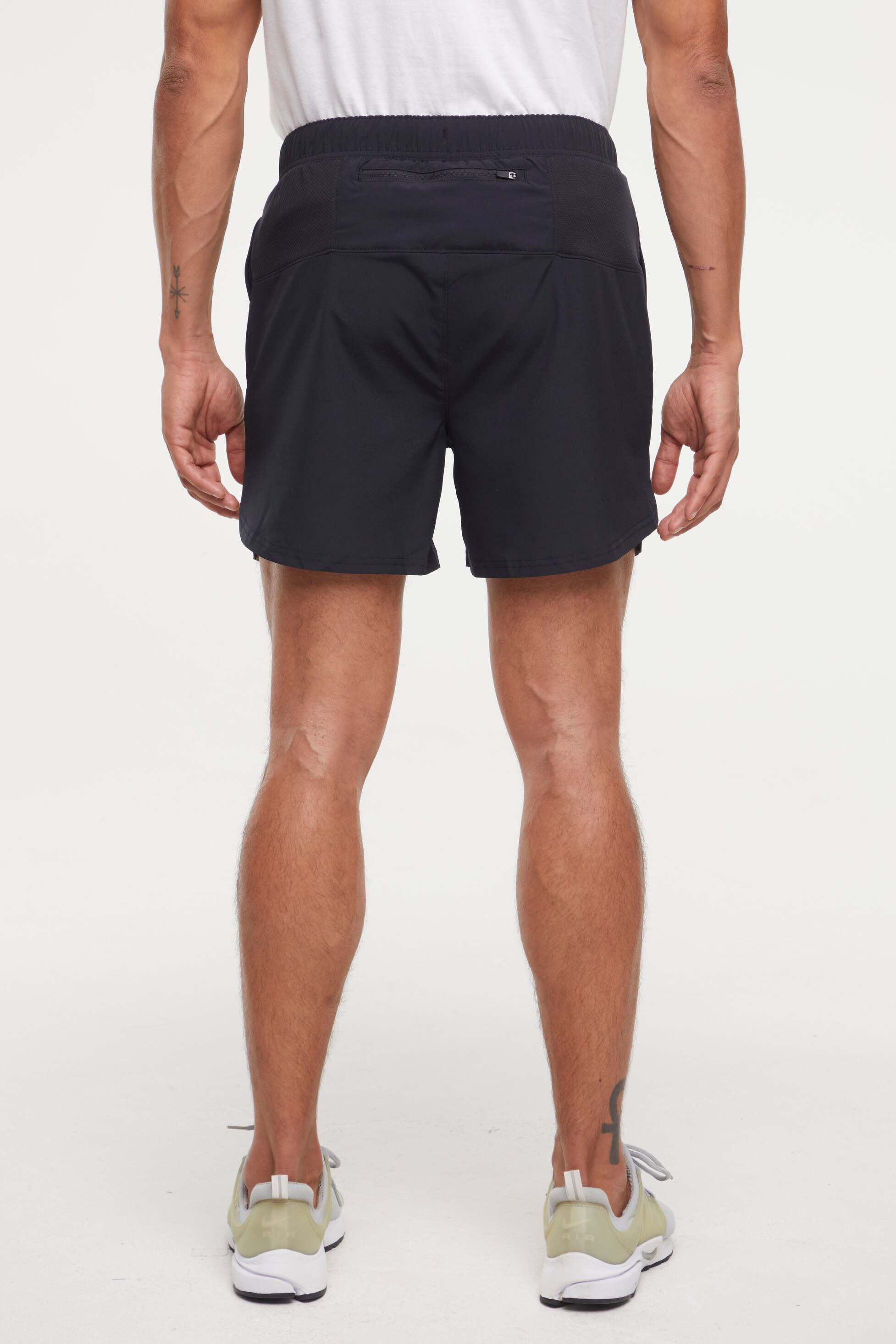 Balance Collection For Men Miguel Short, back view, showing visible design features and texture of the soft knit fabric.. 