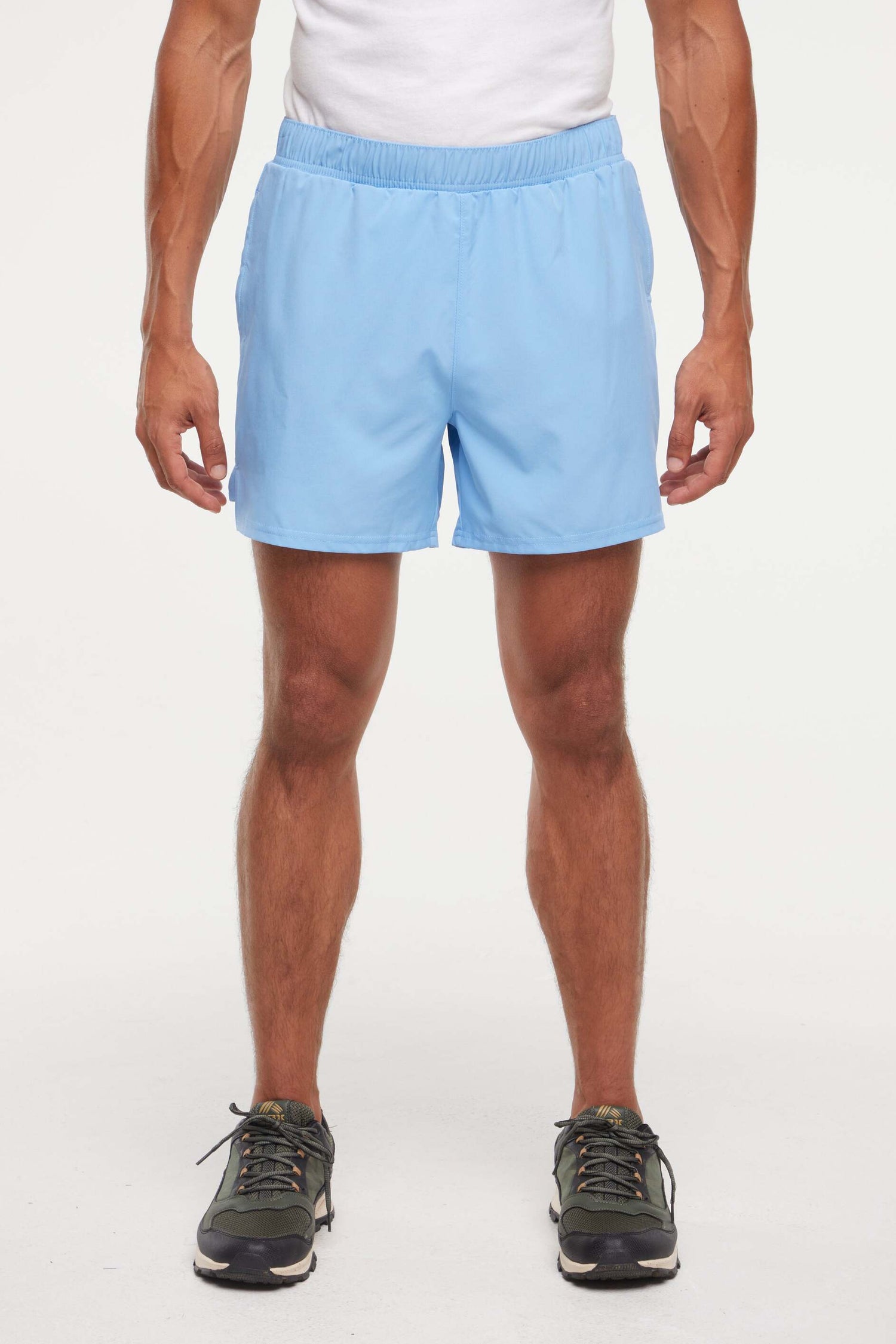 Balance Collection For Men Miguel Short, alternate angle view, showing visible design features and texture of the soft knit fabric.. 