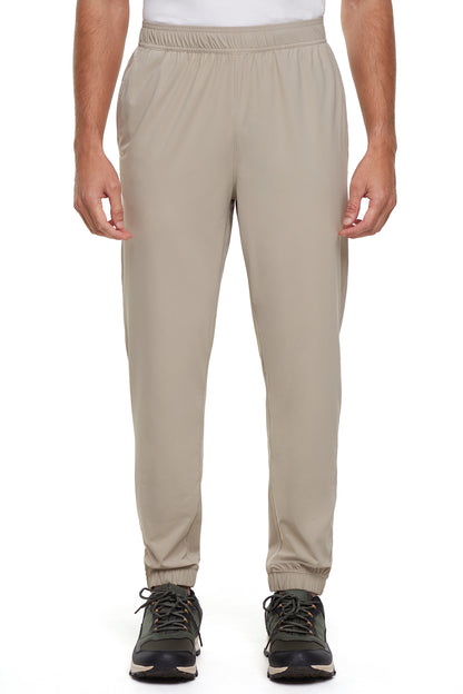 Balance Collection For Men Calvin Jogger, alternate angle view, showing visible design features and texture of the soft knit fabric.. 