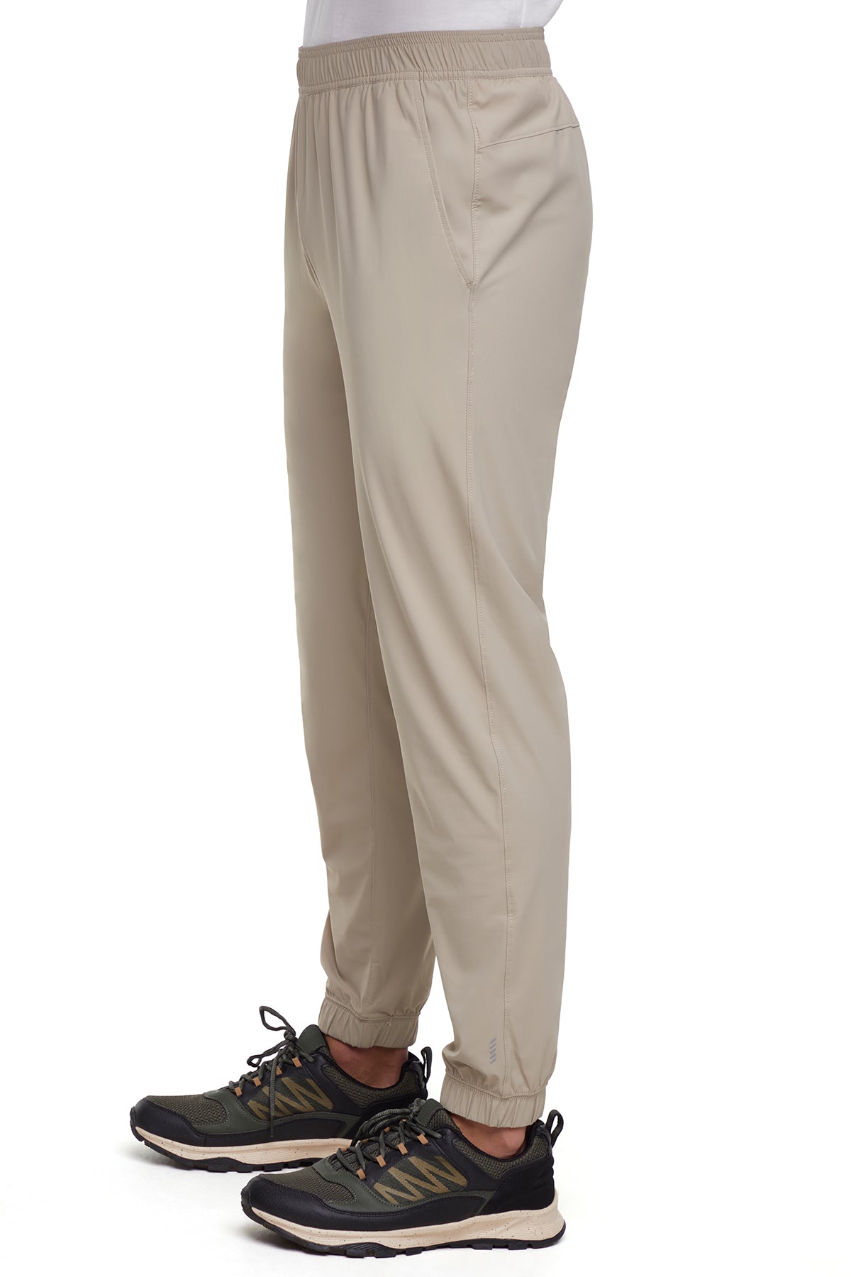 Balance Collection For Men Calvin Jogger, alternate angle view, showing visible design features and texture of the soft knit fabric.. 