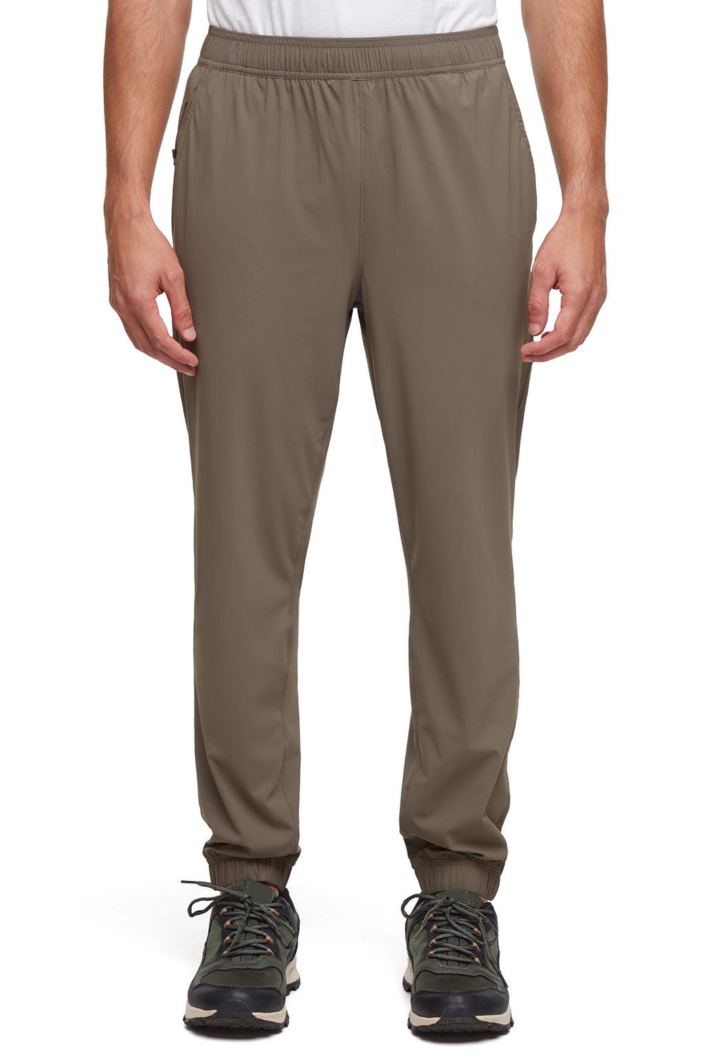 Balance Collection For Men Calvin Jogger, alternate angle view, showing visible design features and texture of the soft knit fabric.. #color_bungee-cord