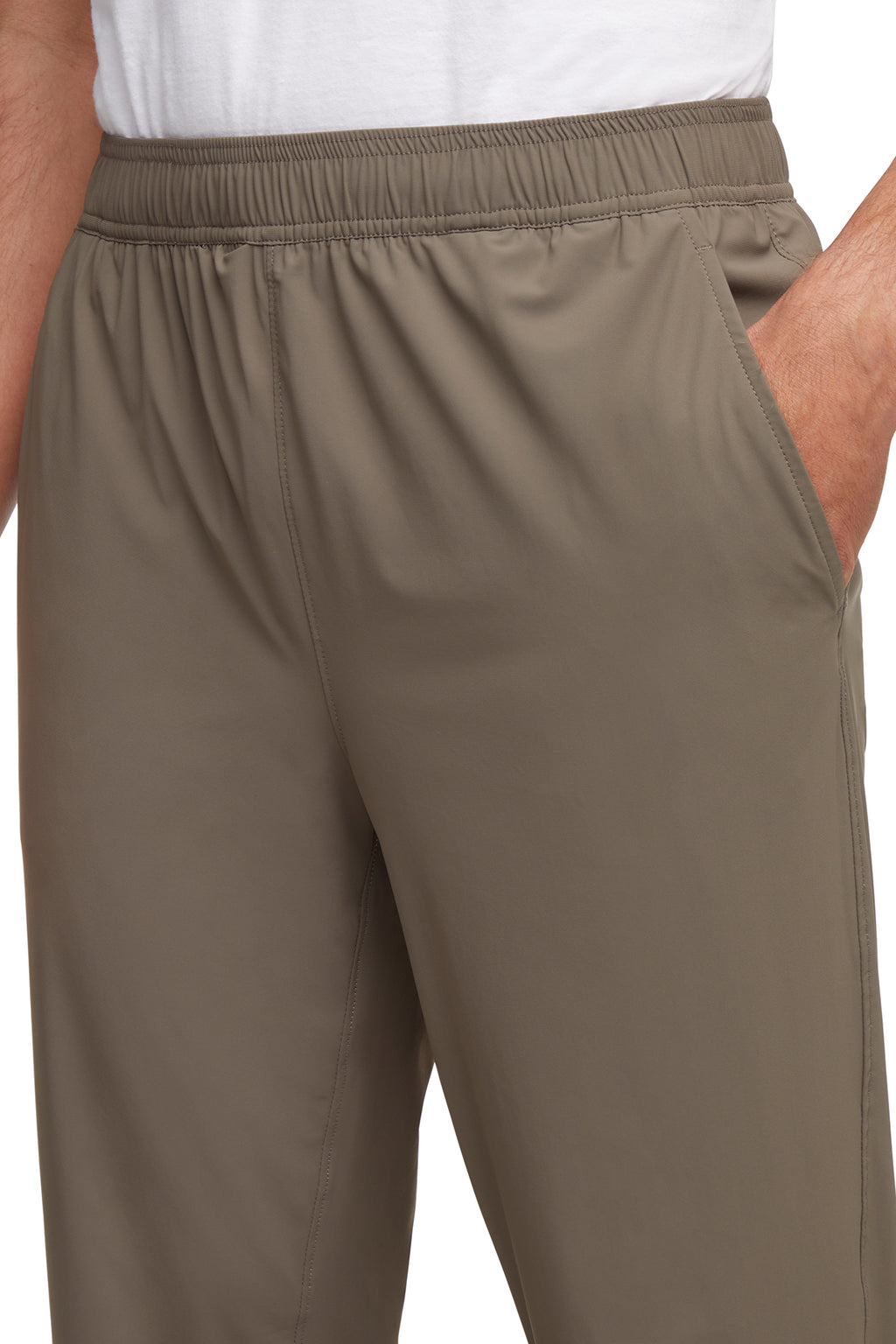 Balance Collection For Men Calvin Jogger, alternate angle view, showing visible design features and texture of the soft knit fabric.. #color_bungee-cord